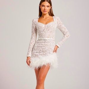 Carly White Dress Nadine Merabi size M